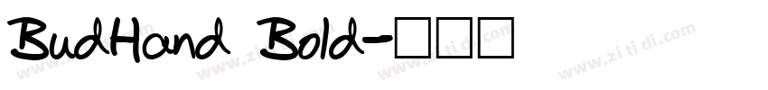 BudHand Bold字体转换